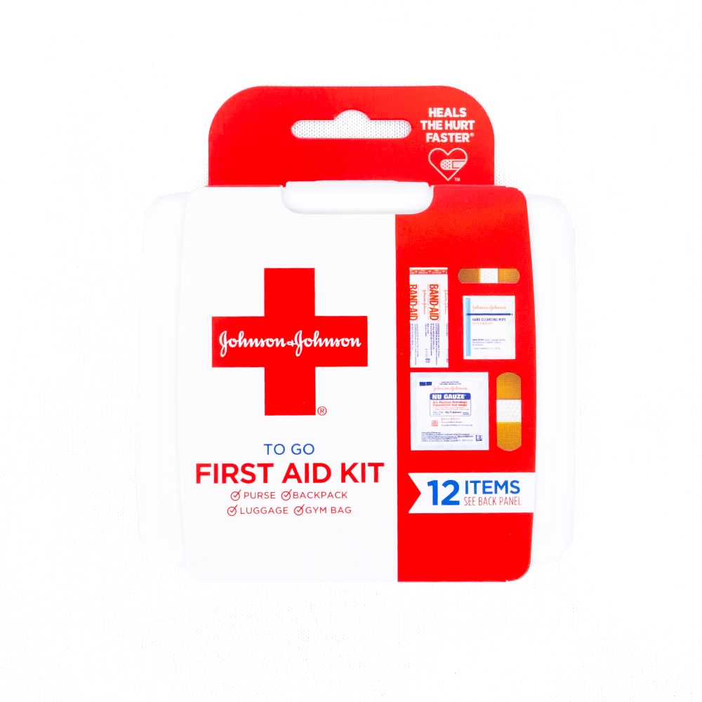 First Aid & Emergency, Health & Beauty, Johnson & Johnson, To-Go, 12 piece, 623624